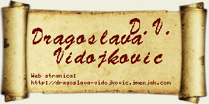 Dragoslava Vidojković vizit kartica